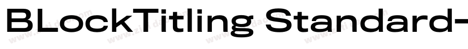 BLockTitling Standard字体转换